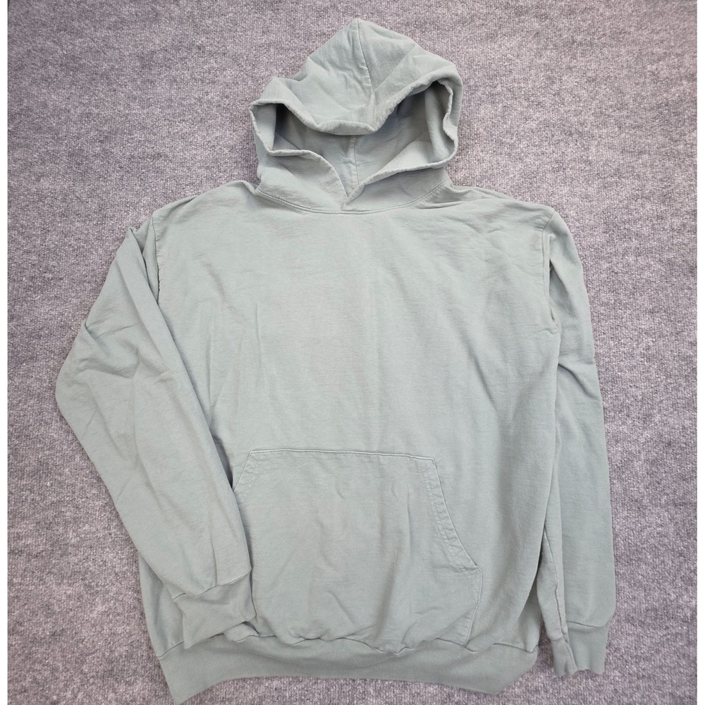 Los Angeles Apparel Hoodie Mens XL Green Heavy Fleece Pullover USA Made
